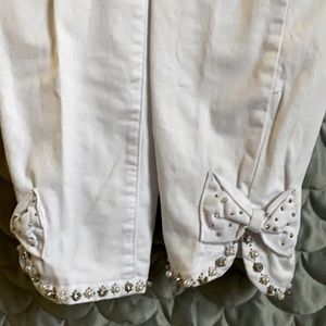 FRANK LYMAN WHITE ANKLE JEANS-NWOT SZ LG